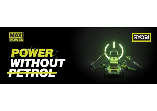 RYOBI MAX POWER AKCE: Kup 2 stroje a získej akumulátor zdarma