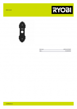 RYOBI RAC163  5132004924 A4 PDF