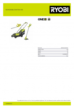 RYOBI RLM1833BLT25HT40  5133004797 A4 PDF