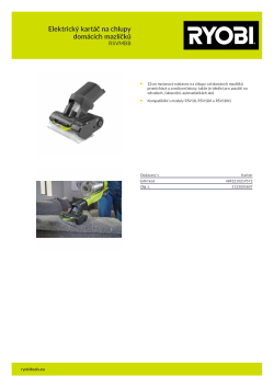 RYOBI RSVMBB Elektrický kartáč na chlupy domácích mazlíčků 5133005807 A4 PDF