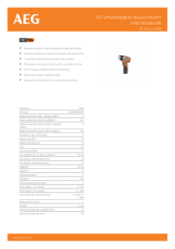 RYOBI BS 12C2 12V Dvourychlostní ultrakompaktní vrtací šroubovák 4935448465 A4 PDF