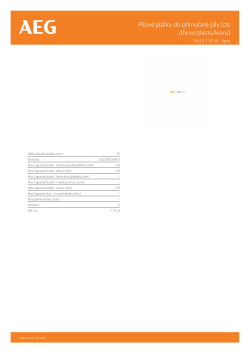 RYOBI Jigsaw Blades For Wood/ Plastics/ Metal Na velmi čisté řezy bez třísek 4932352148 A4 PDF