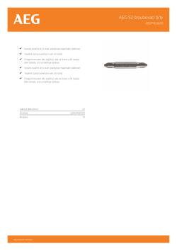 RYOBI ASD AEG 45mm šroubovací bit PH2 - 10ks 4932479515 A4 PDF