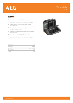 RYOBI BL 18S 18V Akumulátorová nabíječka 4935472276 A4 PDF