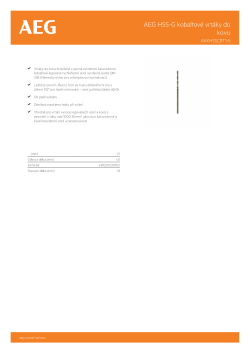 RYOBI AAKHSSCBT AEG HSS-G kobaltový vrták do kovu 1.5mm – 1ks 4932479322 A4 PDF