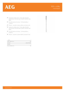RYOBI AAKSDS AEG SDS-Plus vrták, průměr 6mm, délka 260mm 4932478684 A4 PDF