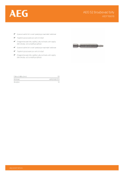 RYOBI ASD AEG 50mm šroubovací bit TX15 - 10ks 4932479527 A4 PDF