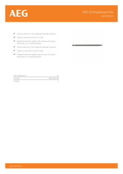 RYOBI ASD AEG 127mm šroubovací bit PH2 - 5ks 4932479509 A4 PDF