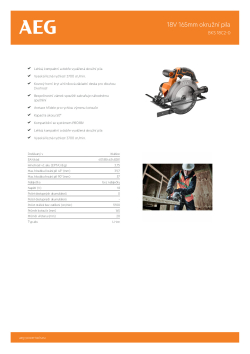 RYOBI BKS 18C2 18V Akumulátorová okružní pila 4935478635 A4 PDF
