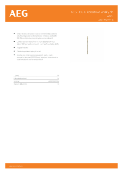 RYOBI AAKHSSCBT AEG HSS-G kobaltový vrták do kovu 1.0mm – 1ks 4932479321 A4 PDF