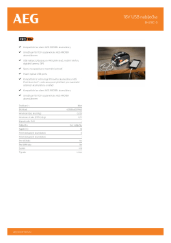 RYOBI BHJ18C 18V USB nabíječka 4935459335 A4 PDF