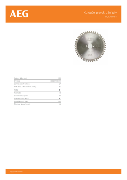 RYOBI Circular Saw Blades  4932430470 A4 PDF