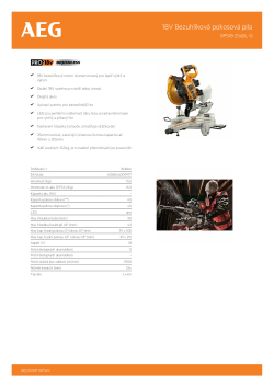 RYOBI BPS18-254BL 18V Bezuhlíková pokosová pila s posuvem 4935459336 A4 PDF