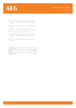 RYOBI ASDS AEG SDS-Max 2-břitový vrták, 16mm průměr x 340mm délka – 1ks 4932479283 A4 PDF