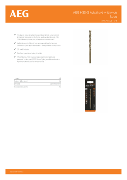 RYOBI AAKHSSCBT AEG HSS-G kobaltový vrták do kovu 4.8mm – 1ks 4932479331 A4 PDF