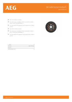 RYOBI AAKMMMC05 5ks sada řezných kotoučů 4932478588 A4 PDF