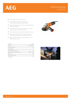 RYOBI WS 13-125 SXE Malá 125mm úhlová bruska 4935451309 A4 PDF