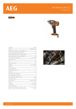 RYOBI BSS 18C12ZC 18V Rázový utahovák 4935481078 A4 PDF