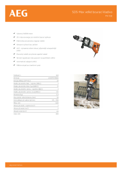RYOBI PM 10E SDS-Max velké bourací kladivo 4935412418 A4 PDF