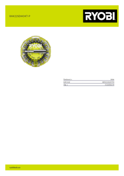 RYOBI RAK22SDHOKT-P  5132006144 A4 PDF