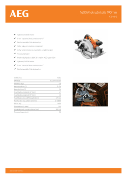 RYOBI KS 66-2 66mm DOC okružní pila 4935446675 A4 PDF