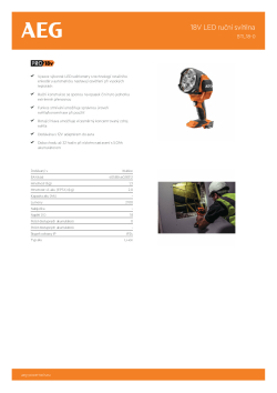 RYOBI BTL18 18V LED ruční svítilna 4935459659 A4 PDF