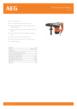 RYOBI KH 7E SDS-Max sekací kladivo 4935459609 A4 PDF