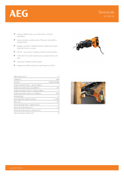 RYOBI US 900 XE Šavlová pila 4935419610 A4 PDF