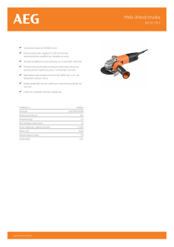 RYOBI WS 10-115 S Malá 115mm úhlová bruska 4935451300 A4 PDF