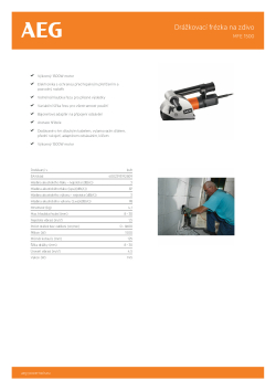 RYOBI MFE 1500 Drážkovací frézka na zdivo 4935413605 A4 PDF