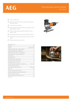 RYOBI STEP 1200XE Přímočará pila s horním držením 4935412878 A4 PDF