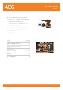 RYOBI EX 125 ES Excentrická bruska 4935416100 A4 PDF