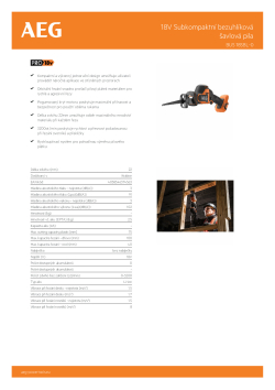 RYOBI BUS 18SBL 18V Subkompaktní bezuhlíková šavlová pila 4935479662 A4 PDF