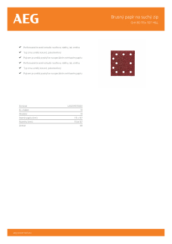 RYOBI Abrasive Paper- Hook & Loop For FDS 140 Abrazivní papír na suchý zip pro Fds 141 4932352421 A4 PDF
