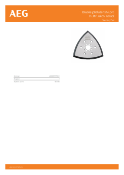 RYOBI Sanding Accessories for Oscillating Tool Brusná deska 4932430320 A4 PDF