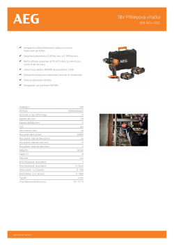 RYOBI BSB 18G4 18V Akumulátorová příklepová vrtačka 4935478631 A4 PDF