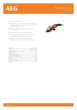 RYOBI WS 15-125 SX Malá 125mm úhlová bruska 4935455100 A4 PDF
