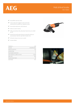 RYOBI WS 8-125 S Malá 125mm úhlová bruska 4935451298 A4 PDF