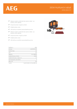 RYOBI OMNI 300 AC Multifunkční nářadí 4935431790 A4 PDF