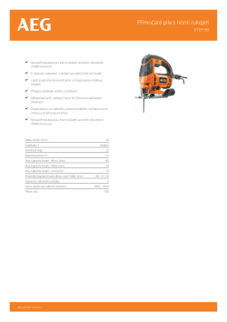 RYOBI STEP 80 Přímočará pila s horní rukojetí 4935451161 A4 PDF