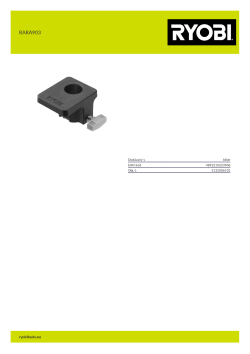 RYOBI RARA903  5132006101 A4 PDF