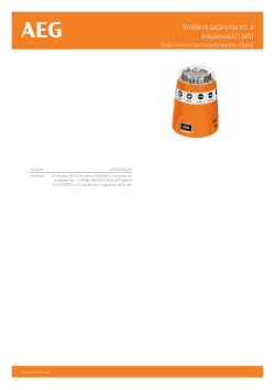 RYOBI Maxi-Bit Screwdriving Set 10ks Maxi-Bit sada šroubovacích bitů 4932399493 A4 PDF