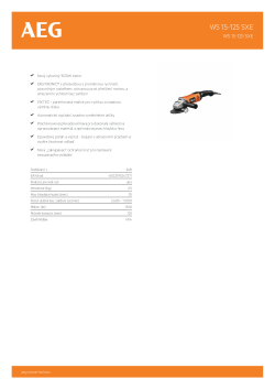 RYOBI WS 15-125 SXE Malá úhlová bruska 4935455120 A4 PDF