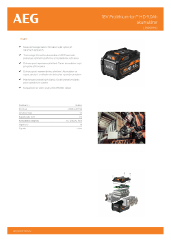 RYOBI L1890RHD 18V Prolithium-Ion™ 9.0Ah akumulátor 4932464231 A4 PDF