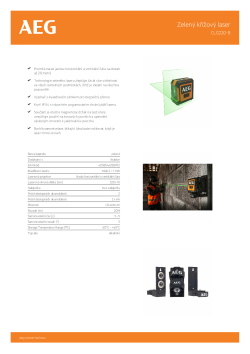 RYOBI CLG220-B Zelený křížový laser 4935472253 A4 PDF