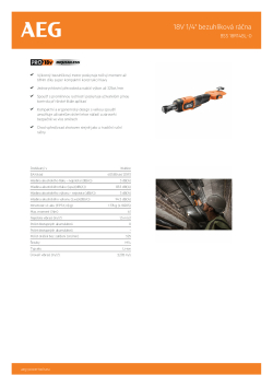 RYOBI BSS 18R14BL 18V 1/4" bezuhlíková ráčna 4935480974 A4 PDF
