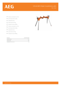 RYOBI PSU 1000 Univerzální stojan na pokosovou pilu 4935440850 A4 PDF