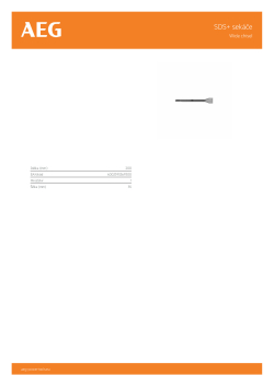 RYOBI SDS-Plus Chisels Široký sekáč SDS-Plus 4932352271 A4 PDF
