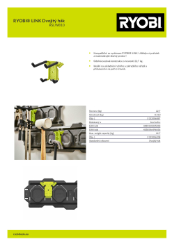 RYOBI RSLW810 RYOBI® LINK Dvojitý hák 5132006087 A4 PDF