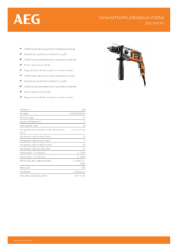 RYOBI SB2E 1100 RV Dvourychlostní příklepová vrtačka Next Generation 4935447375 A4 PDF